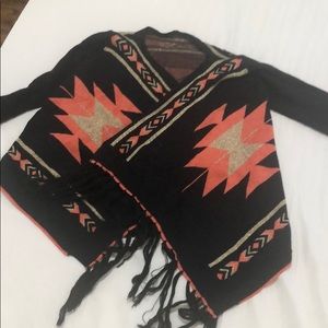 Tea & Cup Aztec cardigan sweater